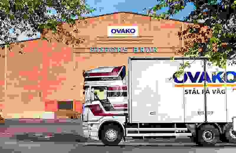 Decorative image: Ovako truck at production site 
