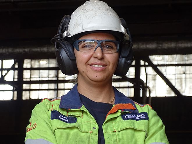 woman in steel industry 