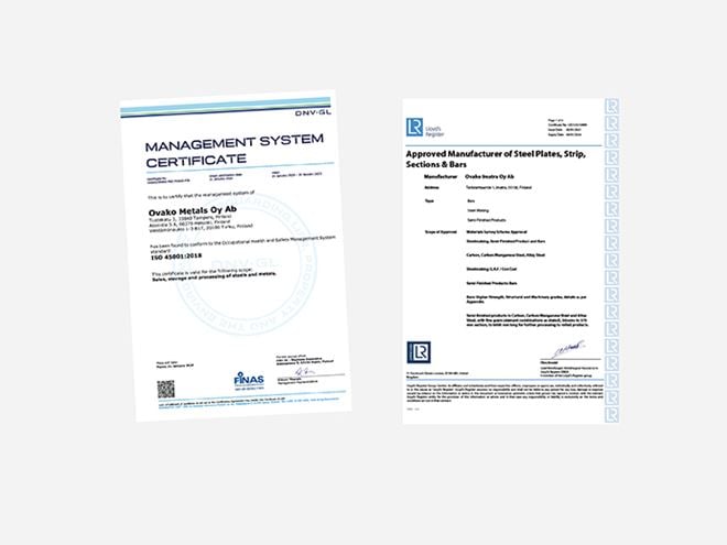 Ovako certificates