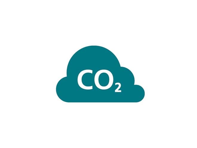 sustainability CO2 cloud icon 