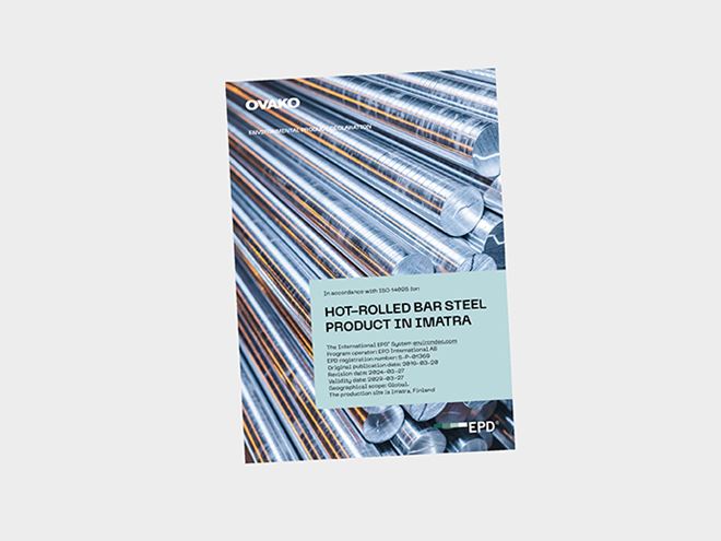 Environmental product declaration for Ovako Imatra