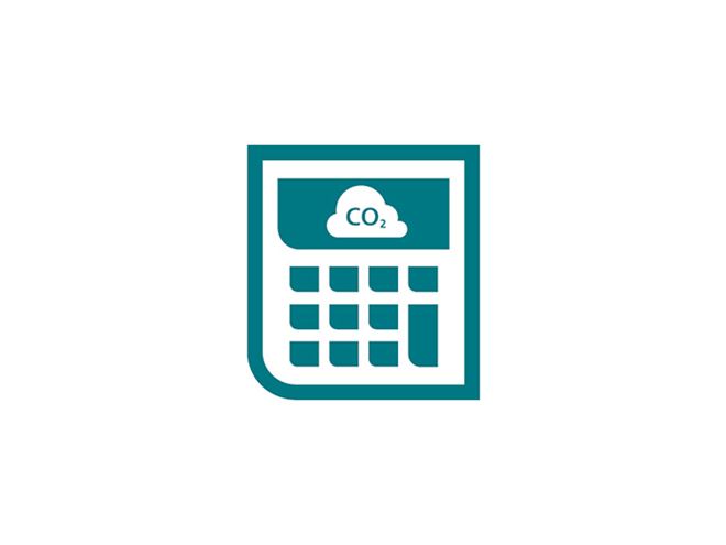 CO2 calculator icon