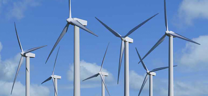 decorative image: wind turbines