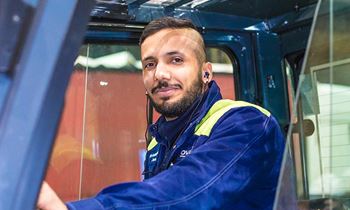 Employee at production site