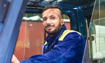 Employee at production site