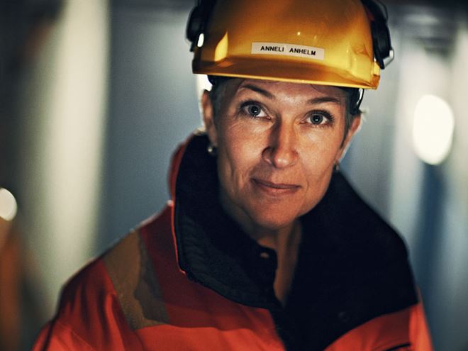 Employee at production site