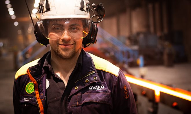 Employee at production site