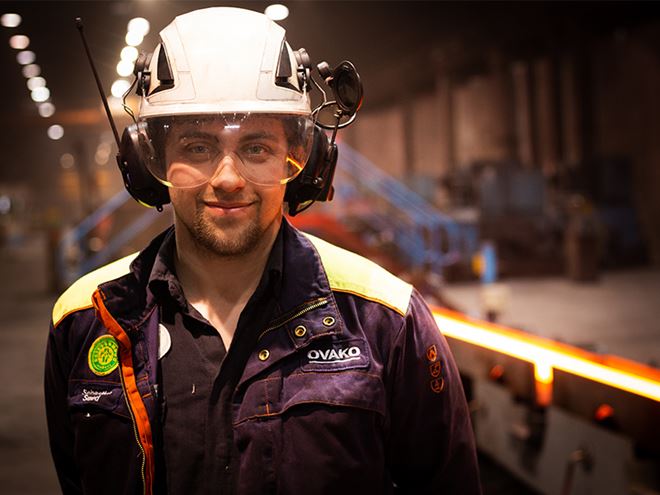 Employee at production site