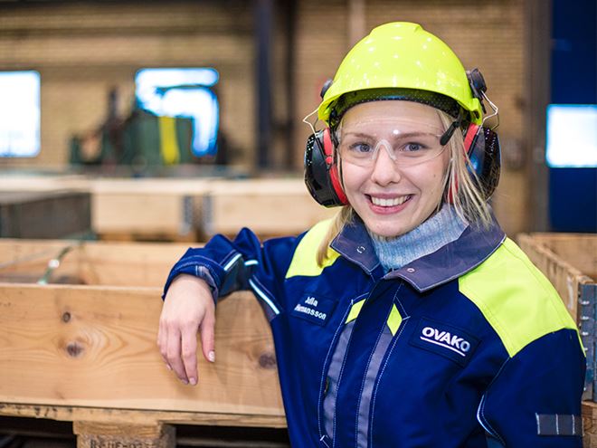Employee at production site