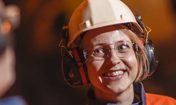 Employee at production site