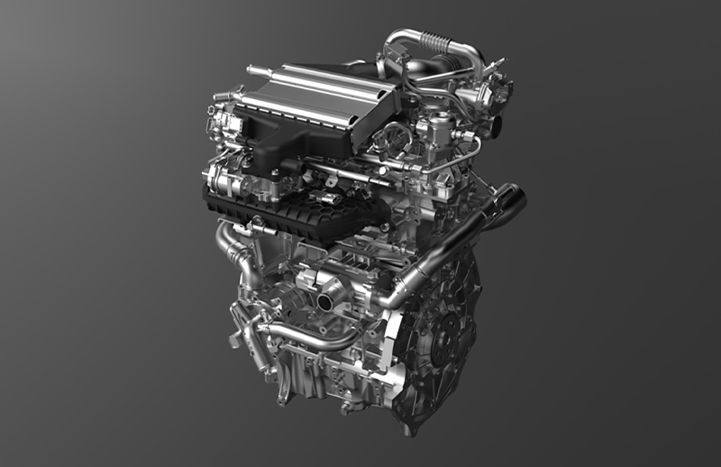 Articifical image of Toyota engine 