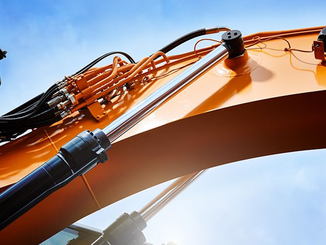 Cromax hydraulic application in arm of an excavator