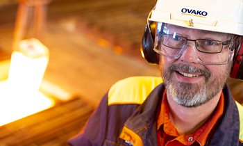 Employee Ovako - heating steel using Hydrogen