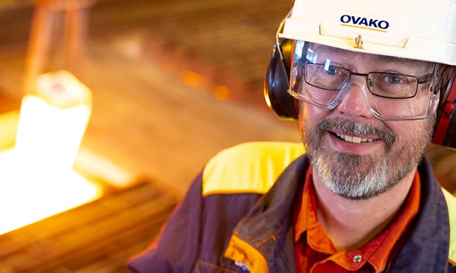 Employee Ovako - heating steel using Hydrogen