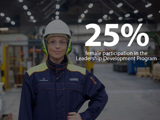 Female employee at Ovako