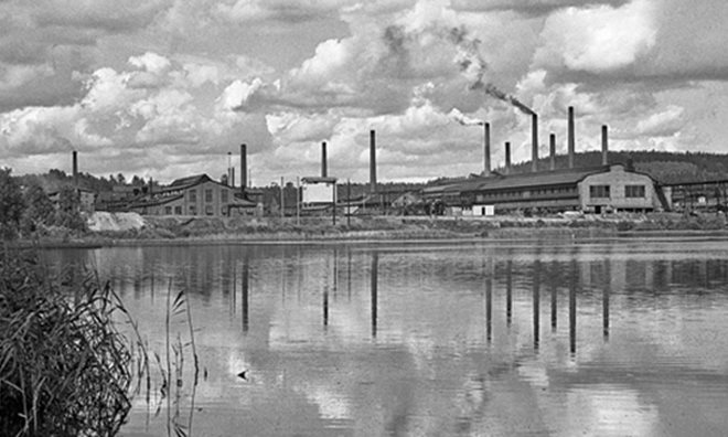 Histirical image of Ovako production site