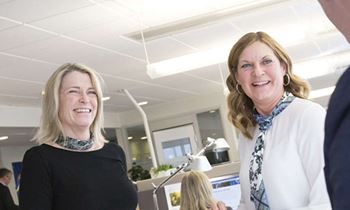 Employees at Ovako head office