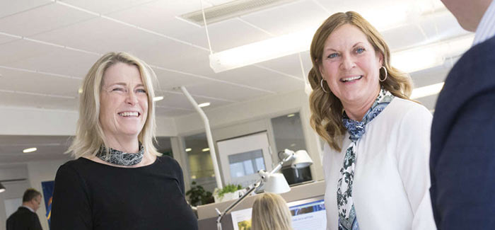 Female employees at Ovako head office