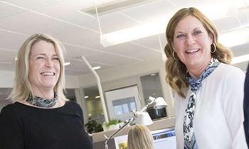 Female employees at Ovako head office