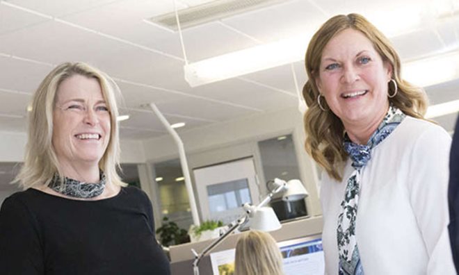 Female employees at Ovako head office